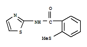 Benzamide, 2-(methylthio)-n-2-thiazolyl-(9ci) Structure,749887-64-7Structure