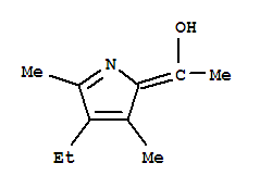 Ethanol, 1-(4-ethyl-3,5-dimethyl-2h-pyrrol-2-ylidene)-(9ci) Structure,750511-61-6Structure