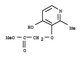 (9ci)-[(4-羟基-2-甲基-3-吡啶)氧基]-乙酸甲酯结构式_750559-41-2结构式