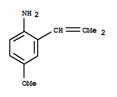 Benzenamine, 4-methoxy-2-(2-methyl-1-propenyl)-(9ci) Structure,750597-51-4Structure