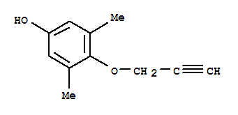 (9CI)-3,5-二甲基-4-(2-丙炔氧基)-苯酚结构式_750624-43-2结构式