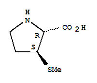 D-proline, 3-(methylthio)-, (3r)-rel-(9ci) Structure,75176-40-8Structure