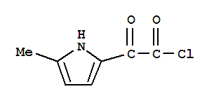 (9ci)-5-甲基-alpha-氧代-1H-吡咯-2-乙酰氯结构式_75211-67-5结构式