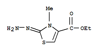 4-Thiazolecarboxylicacid,2-hydrazono-2,3-dihydro-3-methyl-,ethylester(9ci) Structure,753027-75-7Structure