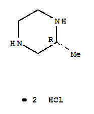 (R)-2-甲基哌嗪双盐酸盐结构式_75336-89-9结构式