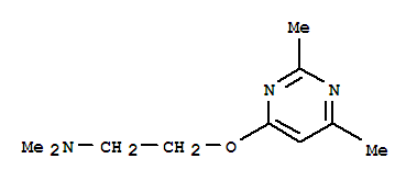 Ethanamine, 2-[(2,6-dimethyl-4-pyrimidinyl)oxy]-n,n-dimethyl-(9ci) Structure,753398-87-7Structure