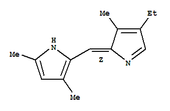 (z)-(9ci)-2-[(4-乙基-3-甲基-2H-吡咯-2-基)甲基]-3,5-二甲基-,1H-吡咯结构式_753418-57-4结构式