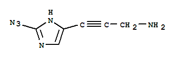 (9ci)-3-(2-叠氮基-1H-咪唑-4-基)-2-丙炔-1-胺结构式_753437-57-9结构式