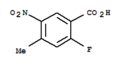 (9ci)-2-氟-4-甲基-5-硝基-苯甲酸结构式_753924-40-2结构式