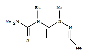 Imidazo[4,5-c]pyrazol-5-amine, 6-ethyl-1,6-dihydro-n,n,1,3-tetramethyl-(9ci) Structure,754164-30-2Structure