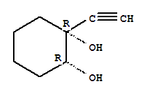 1,2-Cyclohexanediol, 1-ethynyl-, cis-(9ci) Structure,75476-42-5Structure