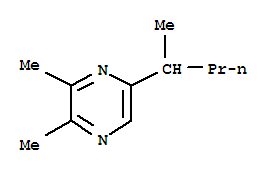 (9CI)-2,3-二甲基-5-(1-甲基丁基)-吡嗪结构式_75492-04-5结构式