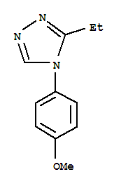 4H-1,2,4-triazole,3-ethyl-4-(4-methoxyphenyl)-(9ci) Structure,754925-60-5Structure