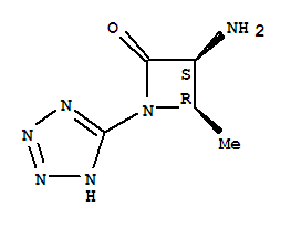 顺式-(9ci)-3-氨基-4-甲基-1-(1H-四唑-5-基)-2-氮杂啶酮结构式_754935-10-9结构式