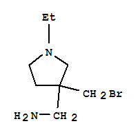 (9ci)-3-(溴甲基)-1-乙基-3-吡咯烷甲胺结构式_754946-12-8结构式