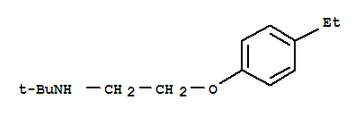 (9ci)-n-[2-(4-乙基苯氧基)乙基]-2-甲基-2-丙胺结构式_754972-27-5结构式