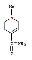 (9ci)-1,2,3,6-四氢-1-甲基-4-吡啶羧酰胺结构式_75532-96-6结构式