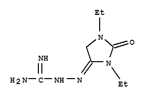 Hydrazinecarboximidamide, 2-(1,3-diethyl-2-oxo-4-imidazolidinylidene)-(9ci) Structure,755751-42-9Structure