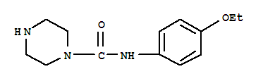 (9ci)-n-(4-乙氧基苯基)-1-哌嗪羧酰胺结构式_755752-94-4结构式