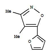 (9ci)-5-(2-呋喃)-3,4-二甲基-异噁唑结构式_75601-30-8结构式