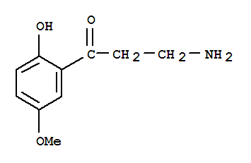 (9ci)-3-氨基-1-(2-羟基-5-甲氧基苯基)-1-丙酮结构式_756412-31-4结构式