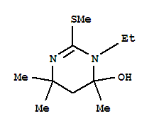 (9ci)-3-乙基-3,4,5,6-四氢-4,6,6-三甲基-2-(甲基硫代)-4-羟基嘧啶结构式_756426-43-4结构式