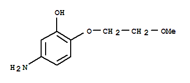 (9CI)-5-氨基-2-(2-甲氧基乙氧基)-苯酚结构式_756431-83-1结构式