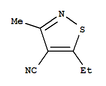 (9ci)-5-乙基-3-甲基-4-异噻唑甲腈结构式_756531-49-4结构式