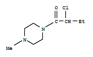 (9ci)-1-(2-氯-1-氧代丁基)-4-甲基-哌嗪结构式_757149-14-7结构式