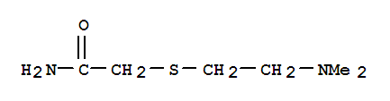 (9ci)-2-[[2-(二甲基氨基)乙基]硫代]-乙酰胺结构式_757164-04-8结构式