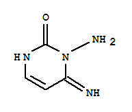 (9ci)-1-氨基-3,6-二氢-6-亚氨基-2(1H)-嘧啶酮结构式_757180-98-6结构式