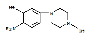 Benzenamine, 4-(4-ethyl-1-piperazinyl)-2-methyl-(9ci) Structure,757192-75-9Structure