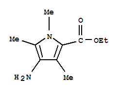 (9ci)-4-氨基-1,3,5-三甲基-1H-吡咯-2-羧酸乙酯结构式_75792-43-7结构式