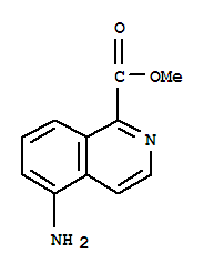 (9ci)-5-氨基-,甲酯1-异喹啉羧酸结构式_75795-42-5结构式