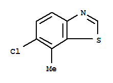 Benzothiazole, 6-chloro-7-methyl-(9ci)Structure,75804-80-7Structure Benzothiazole, 6-chloro-7-methyl-(9ci) Structure,75804-80-7Structure