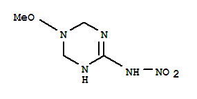 1,3,5-Triazin-2-amine,1,4,5,6-tetrahydro-5-methoxy-n-nitro-(9ci) Structure,758653-21-3Structure