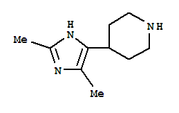 (9CI)-4-(2,5-二甲基-1H-咪唑-4-基)-哌啶结构式_758685-48-2结构式