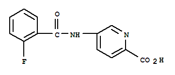 (9ci)-5-[(2-氟苯甲酰基)氨基]-2-吡啶羧酸结构式_759427-33-3结构式