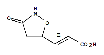 (e)-(9ci)-3-(2,3-二氢-3-氧代-5-异噁唑基)-2-丙酸结构式_75989-16-1结构式