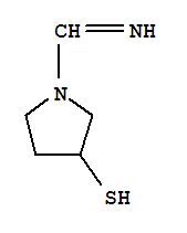 (9ci)-1-(亚氨基甲基)-3-吡咯烷硫醇结构式_760132-90-9结构式