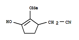 2-Cyclopentene-1-acetonitrile, 3-hydroxy-2-methoxy-(9ci) Structure,760160-20-1Structure