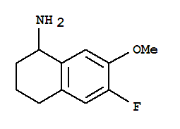 (9ci)-6-氟-1,2,3,4-四氢-7-甲氧基-1-萘胺结构式_760929-46-2结构式