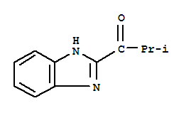 (9ci)-1-(1H-苯并咪唑-2-基)-2-甲基-1-丙酮结构式_76098-79-8结构式