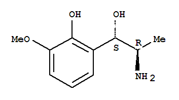 Benzenemethanol, alpha-(1-aminoethyl)-2-hydroxy-3-methoxy-, (r*,s*)-(9ci) Structure,761351-94-4Structure