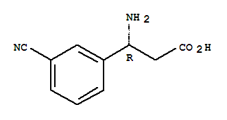 (R)-3-氨基-3-(3-氰基苯基)-丙酸结构式_761396-82-1结构式