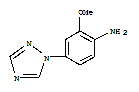 Benzenamine, 2-methoxy-4-(1h-1,2,4-triazol-1-yl)-(9ci) Structure,761440-72-6Structure