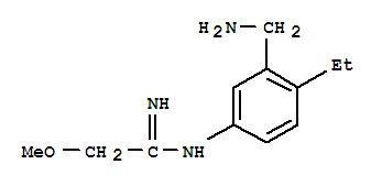 Ethanimidamide, n-[3-(aminomethyl)-4-ethylphenyl]-2-methoxy-(9ci) Structure,762222-49-1Structure