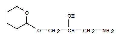 (9ci)-1-氨基-3-[(四氢-2H-吡喃-2-基)氧基]-2-丙醇结构式_762241-39-4结构式