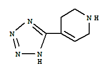 (9CI)-1,2,3,6-四氢-4-(1H-四唑-5-基)-吡啶结构式_763040-06-8结构式