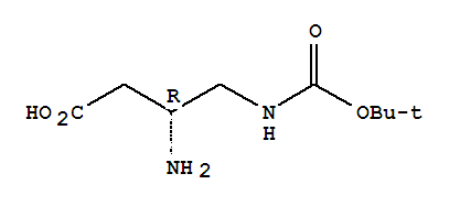 (3r)-(9ci)-3-氨基-4-[[(1,1-二甲基乙氧基)羰基]氨基]-丁酸结构式_763102-78-9结构式